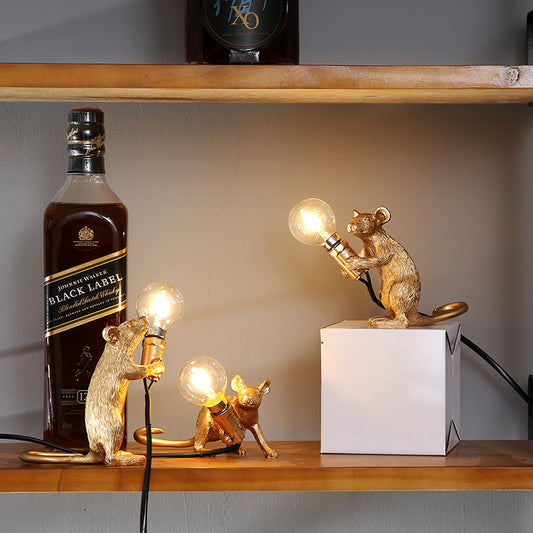 Nordic Creative Resin Mini Animal Mouse Light - NEXOVIA 
