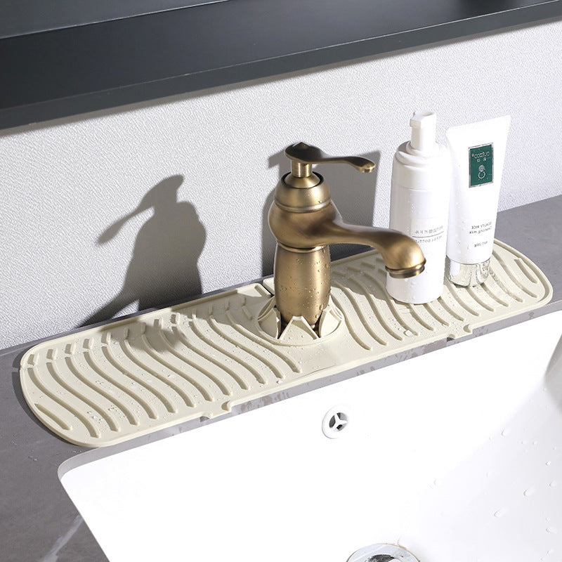 Silicone Faucet Sink Splash Guard Mat – Waterproof Counter Protector for Kitchen & Bathroom